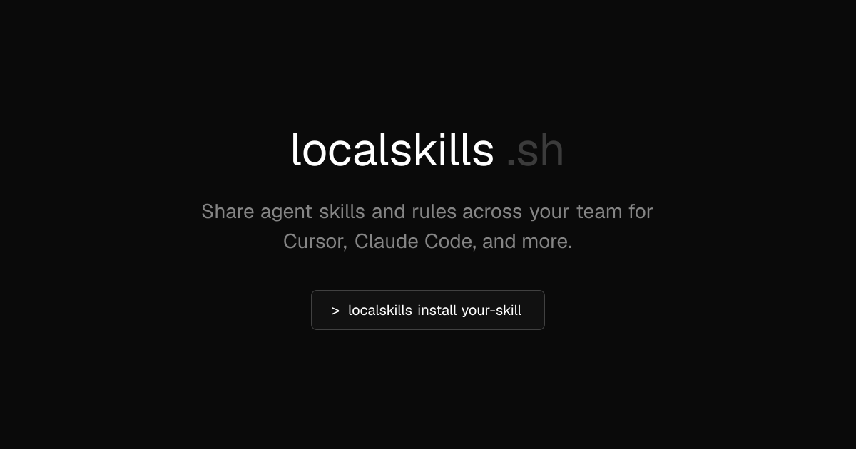 localskills.sh screenshot